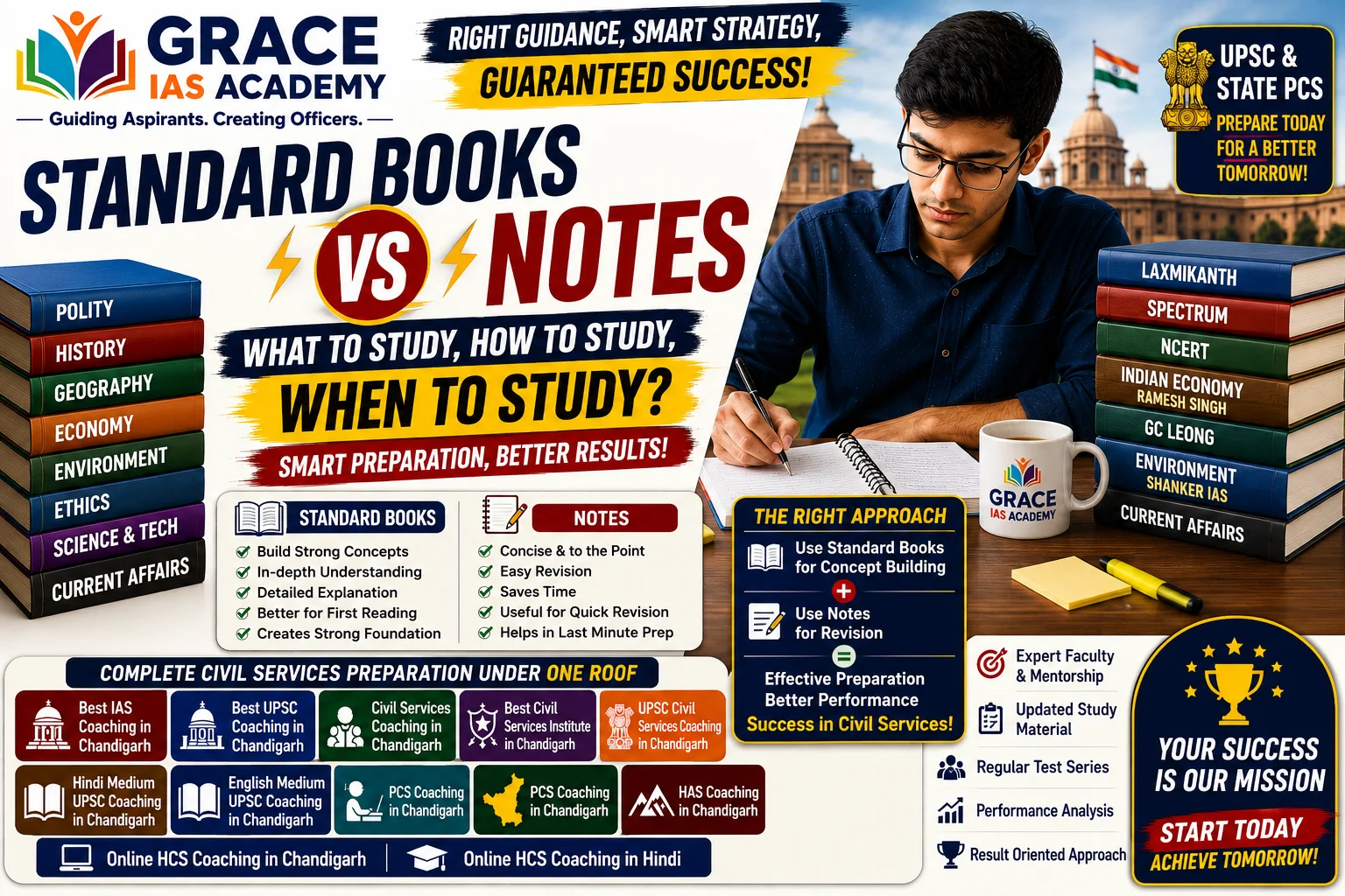 Standard Books vs Notes for Civil Services Preparation
